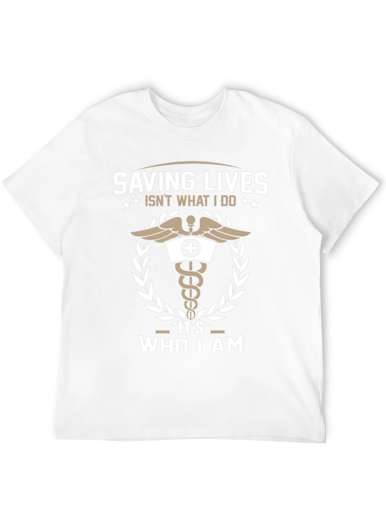 Saving Lives T-Shirt - Medical Caduceus Design