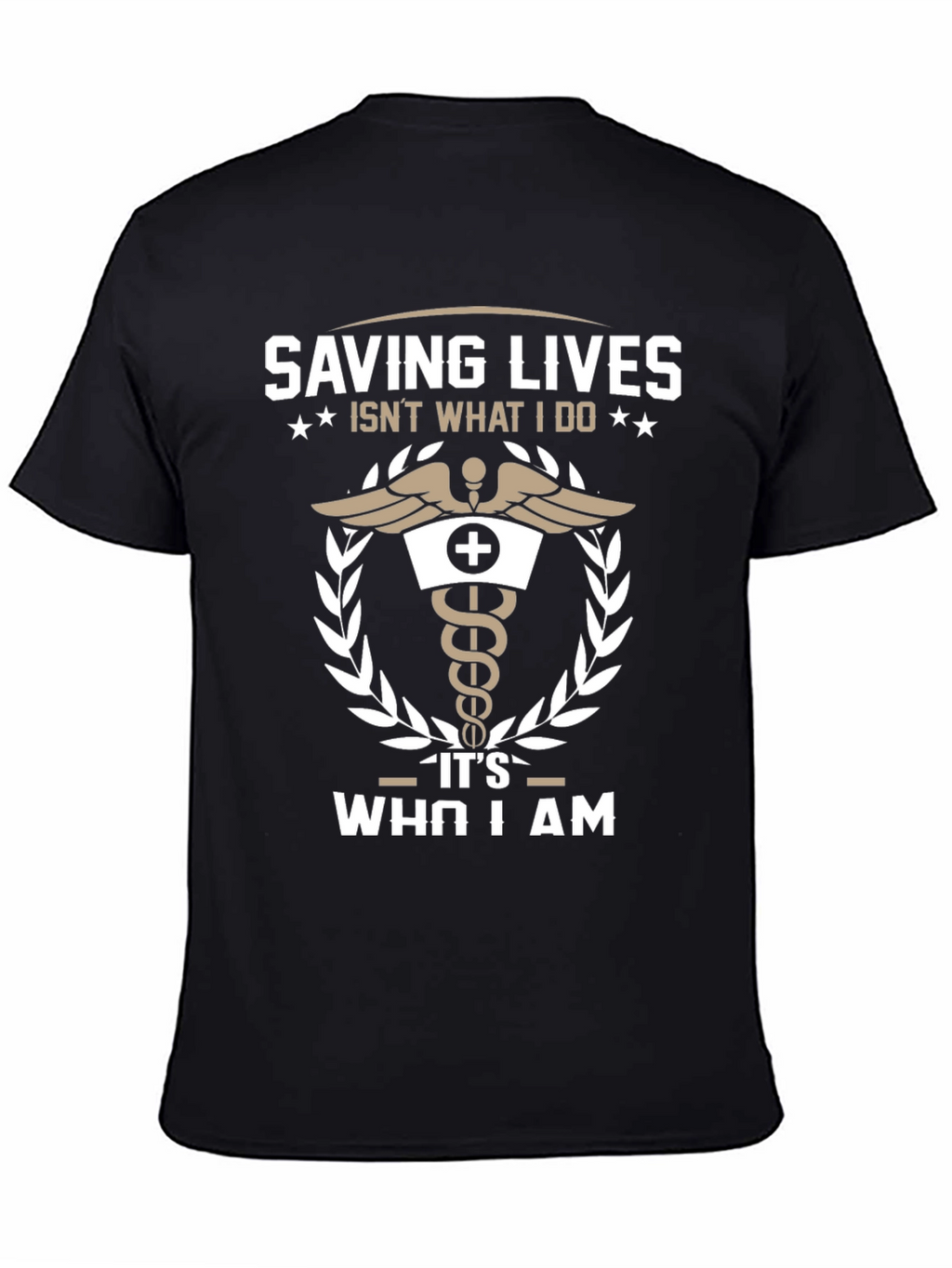 Saving Lives T-Shirt - Medical Caduceus Design