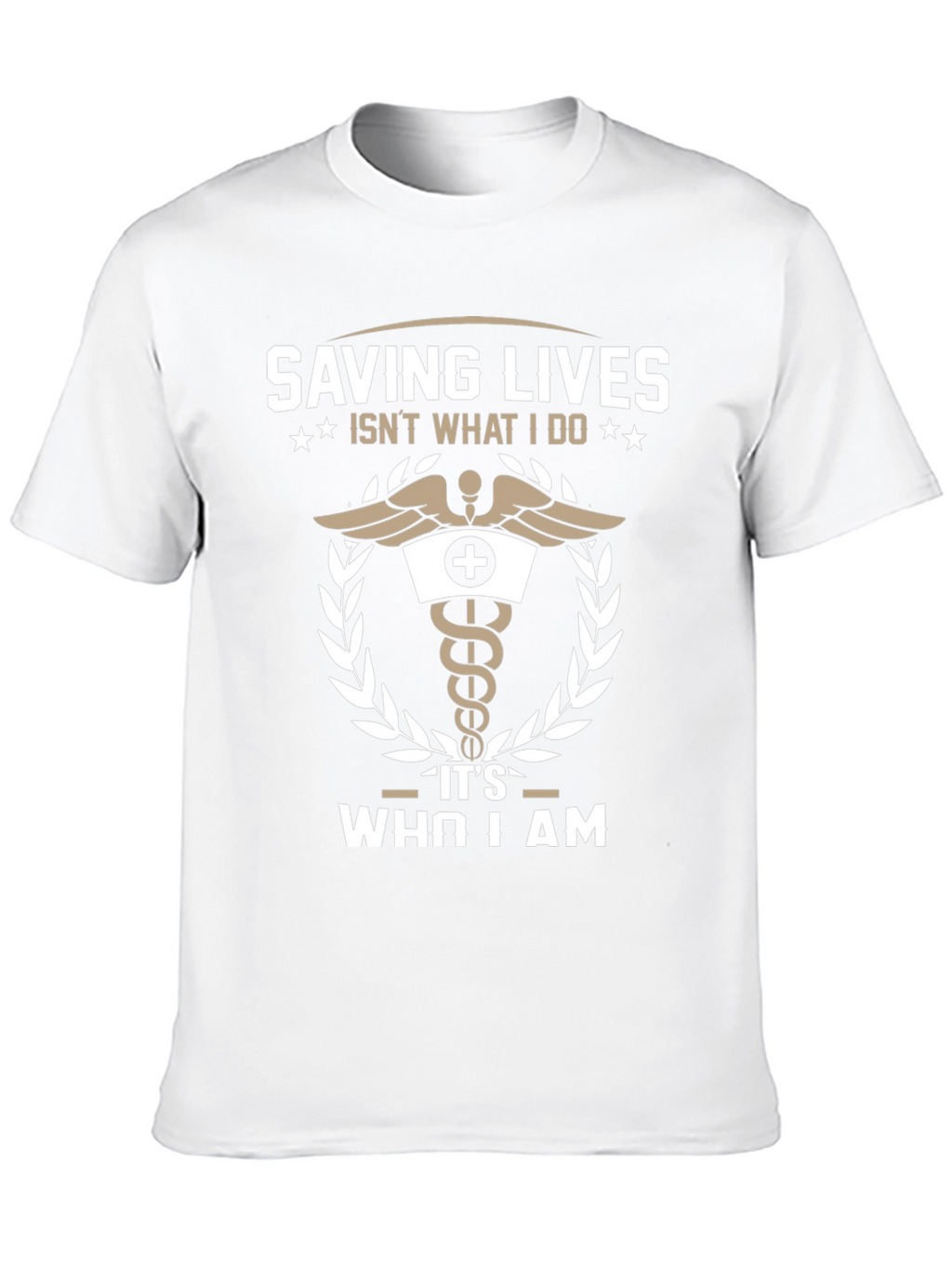 Saving Lives T-Shirt - Medical Caduceus Design