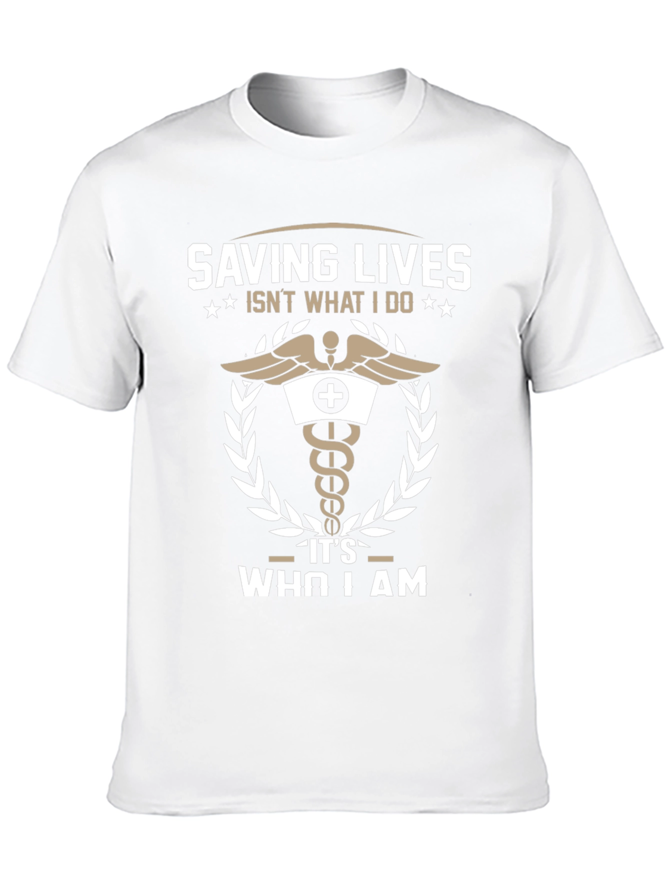 Saving Lives T-Shirt - Medical Caduceus Design