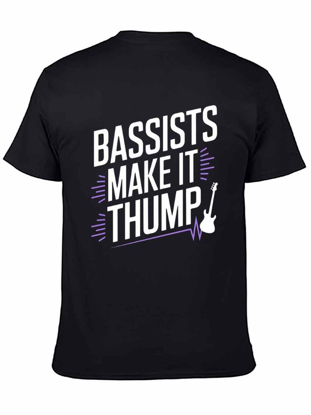 Bassists Make It Thump Graphic Tee - Black