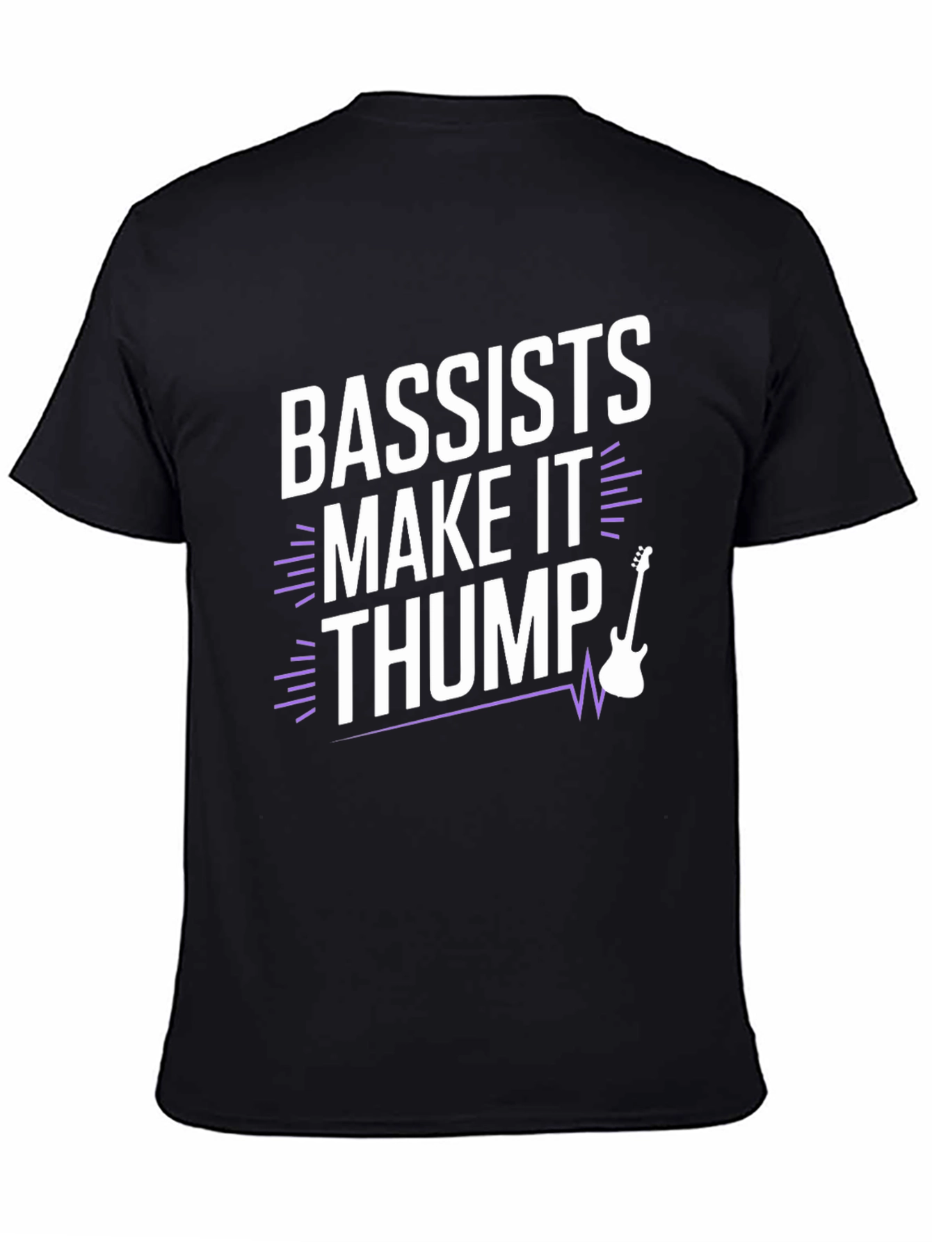 Bassists Make It Thump Graphic Tee - Black