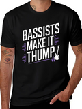 Bassists Make It Thump Graphic Tee - Black