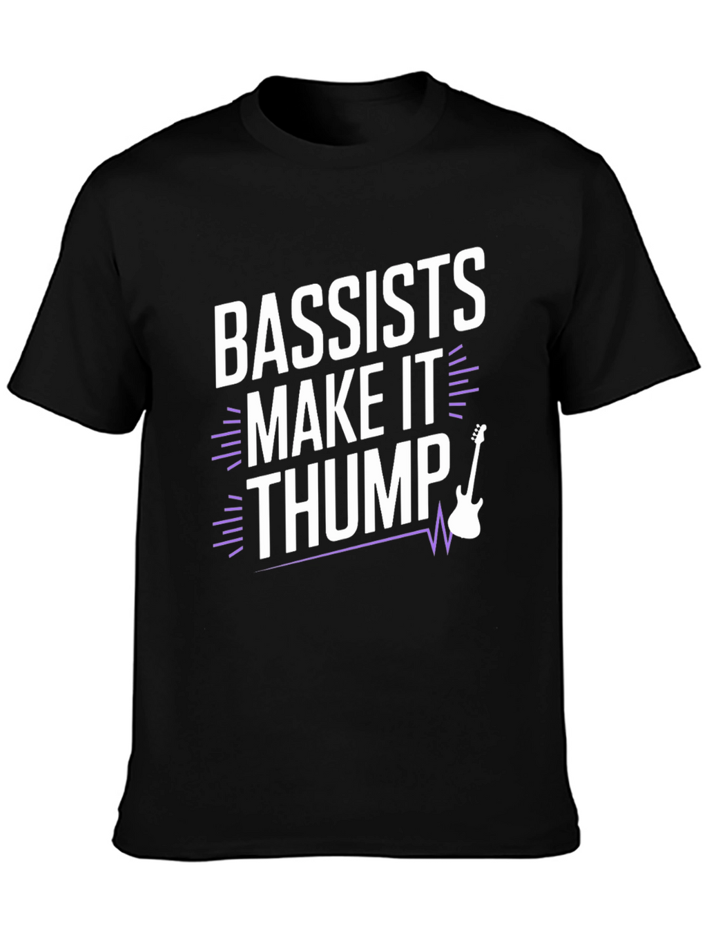 Bassists Make It Thump Graphic Tee - Black
