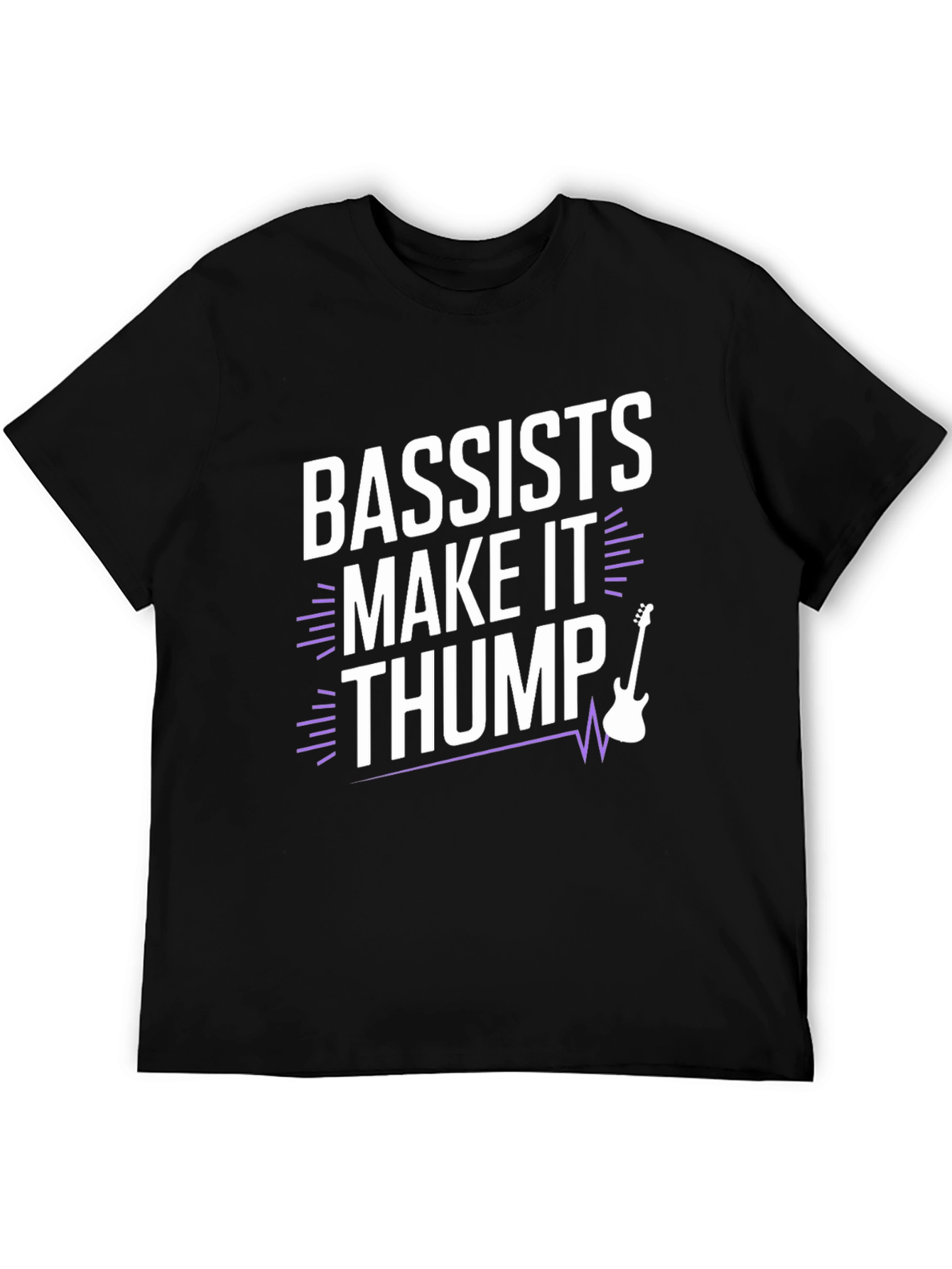 Bassists Make It Thump Graphic Tee - Black