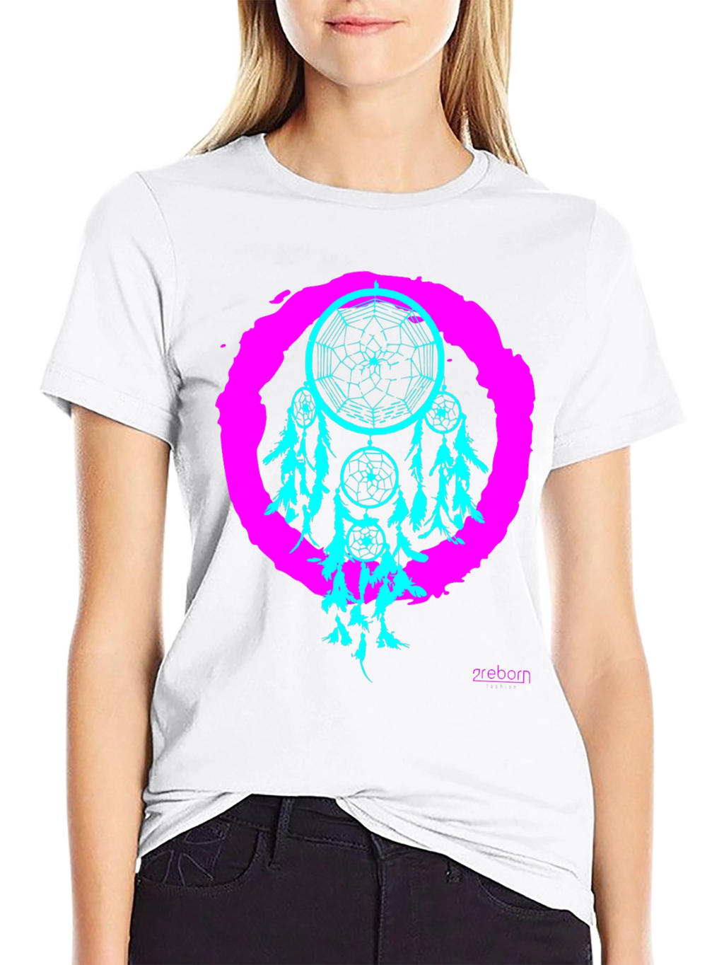 Dreamcatcher Graphic Tee - Black Cotton T-Shirt