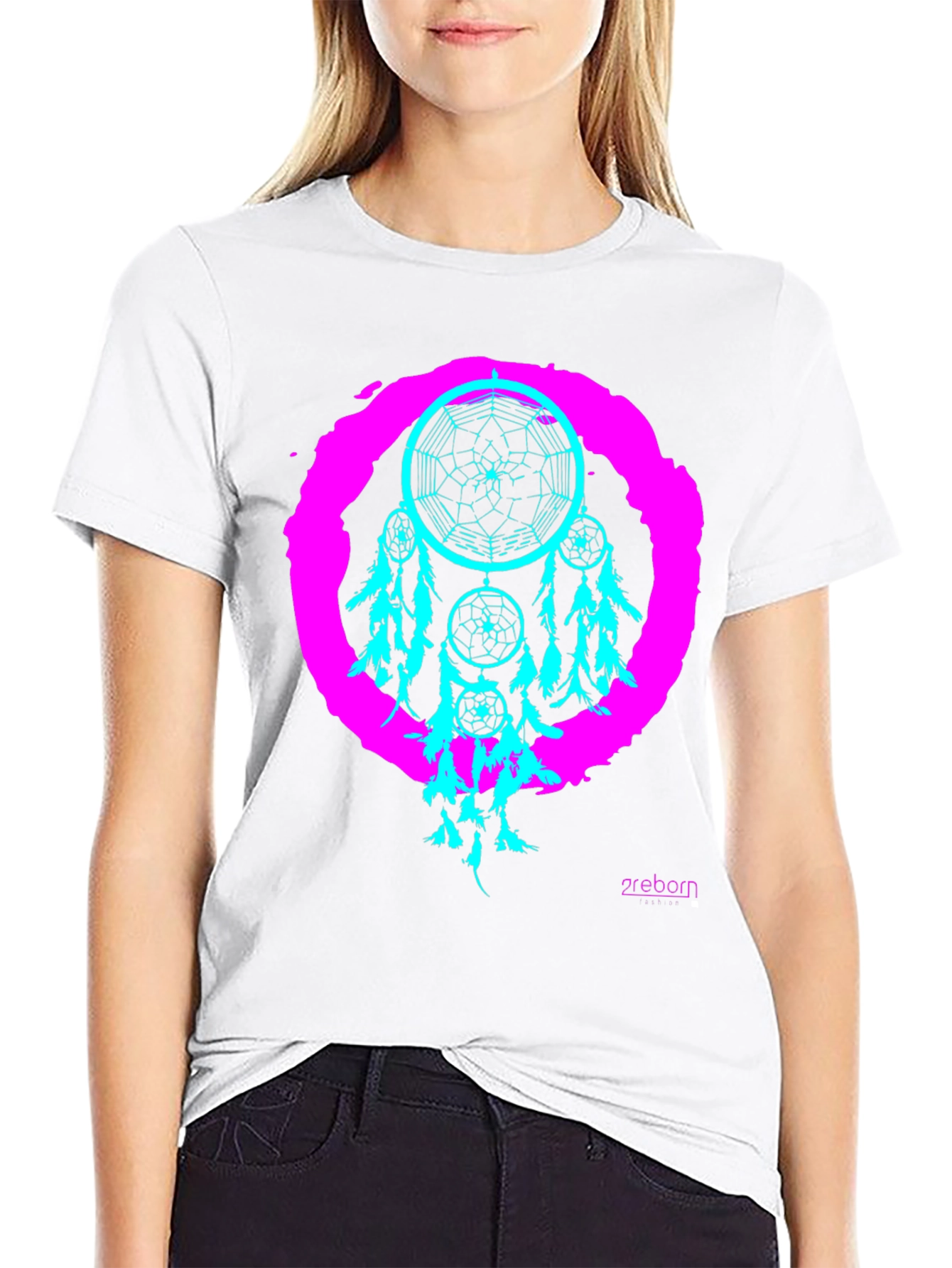 Dreamcatcher Graphic Tee - Black Cotton T-Shirt