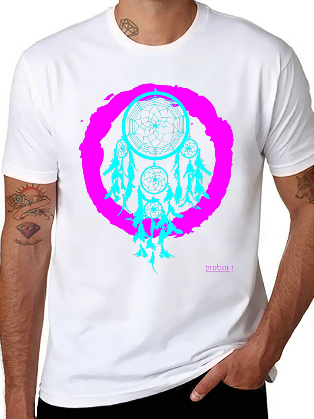 Dreamcatcher Graphic Tee - Black Cotton T-Shirt