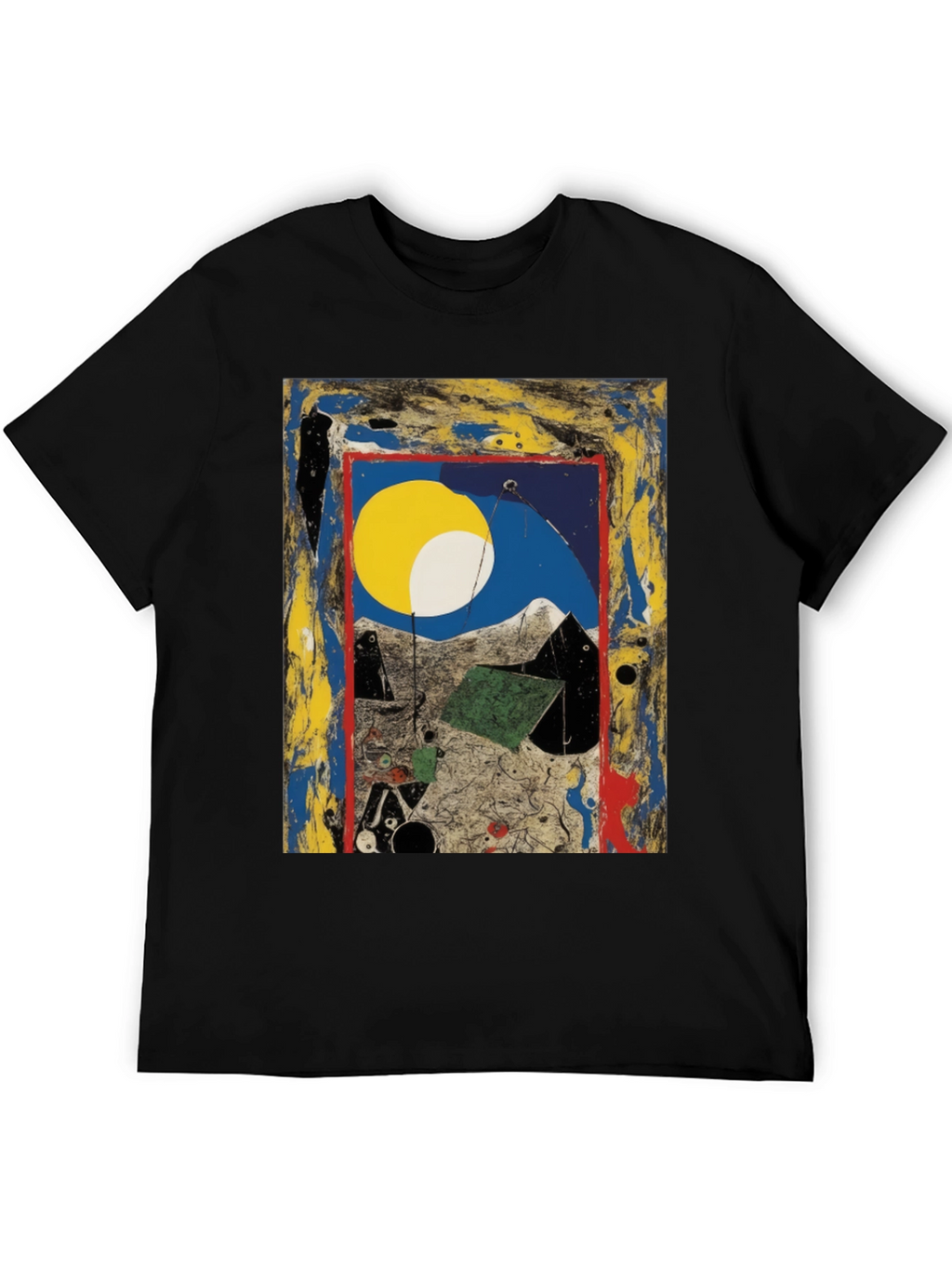 Abstract Art Print Tee - Modern Artistic Fashion