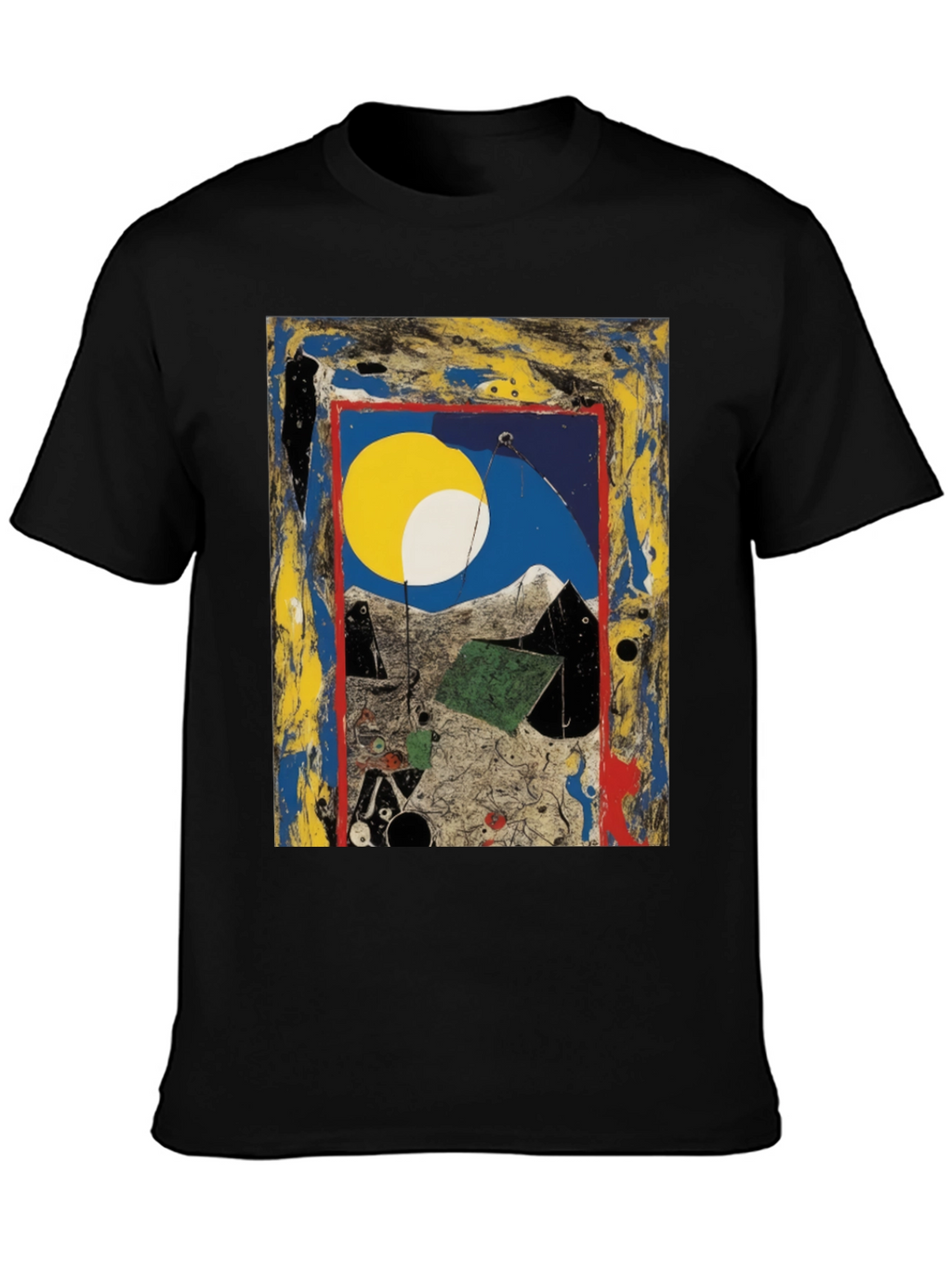 Abstract Art Print Tee - Modern Artistic Fashion