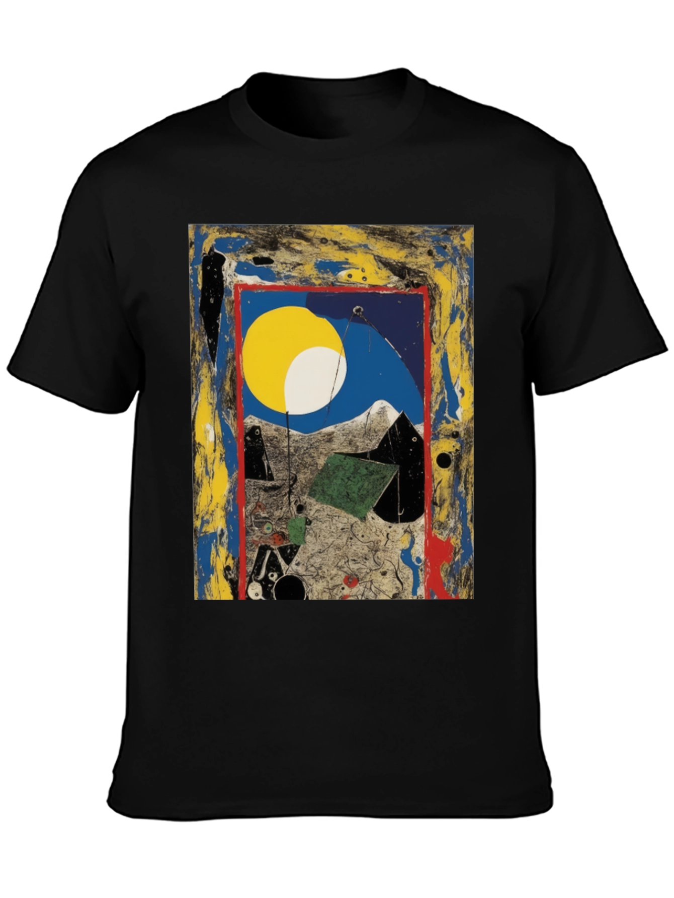 Abstract Art Print Tee - Modern Artistic Fashion