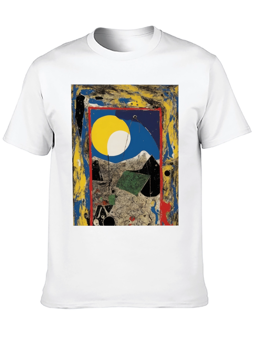 Abstract Art Print Tee - Modern Artistic Fashion