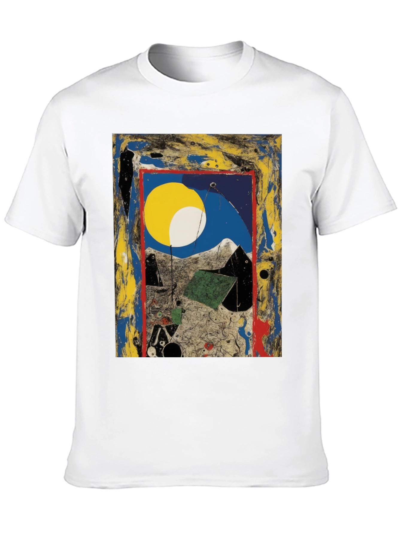 Abstract Art Print Tee - Modern Artistic Fashion