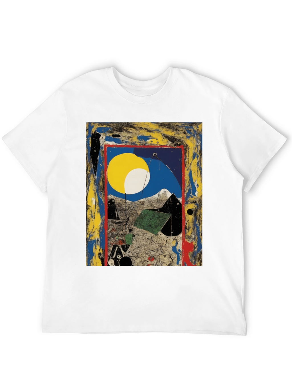 Abstract Art Print Tee - Modern Artistic Fashion