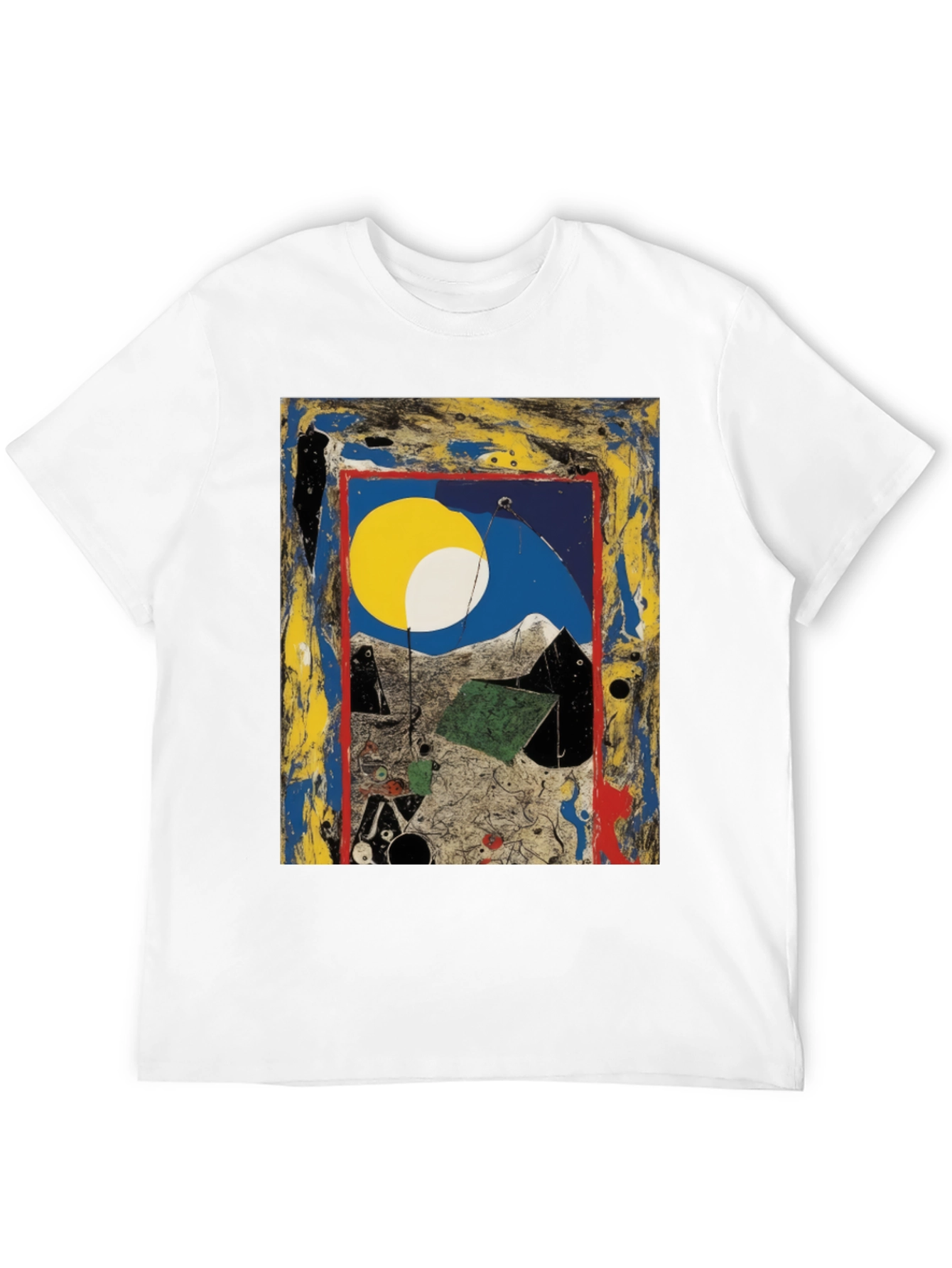 Abstract Art Print Tee - Modern Artistic Fashion