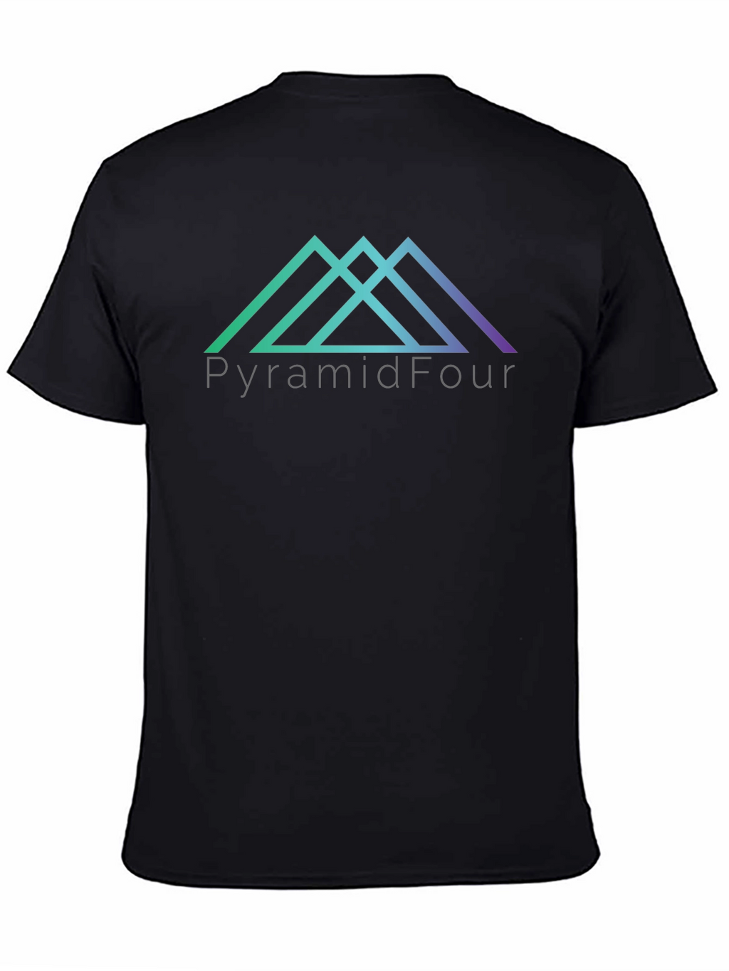PyramidFour Graphic Black Tee