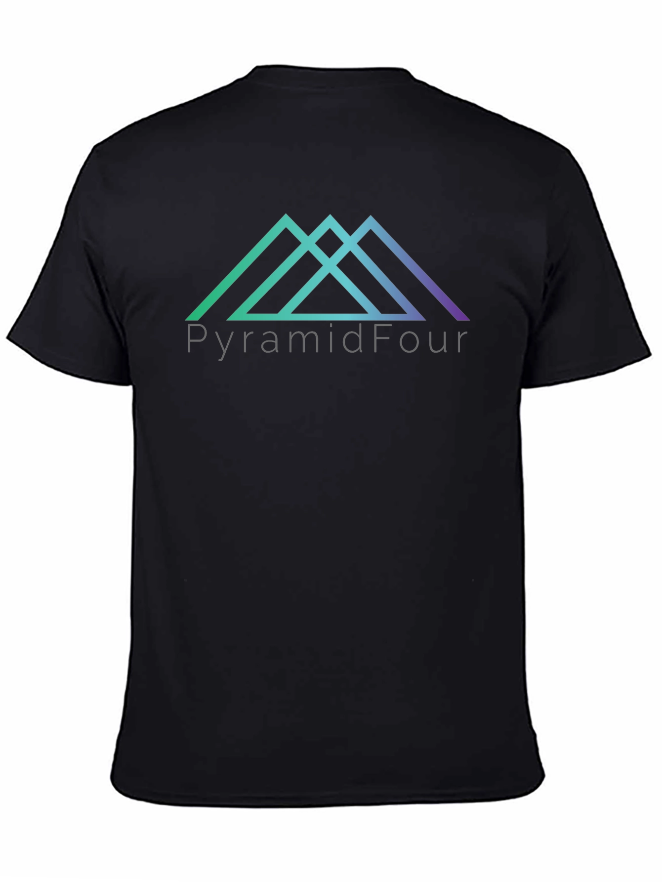 PyramidFour Graphic Black Tee