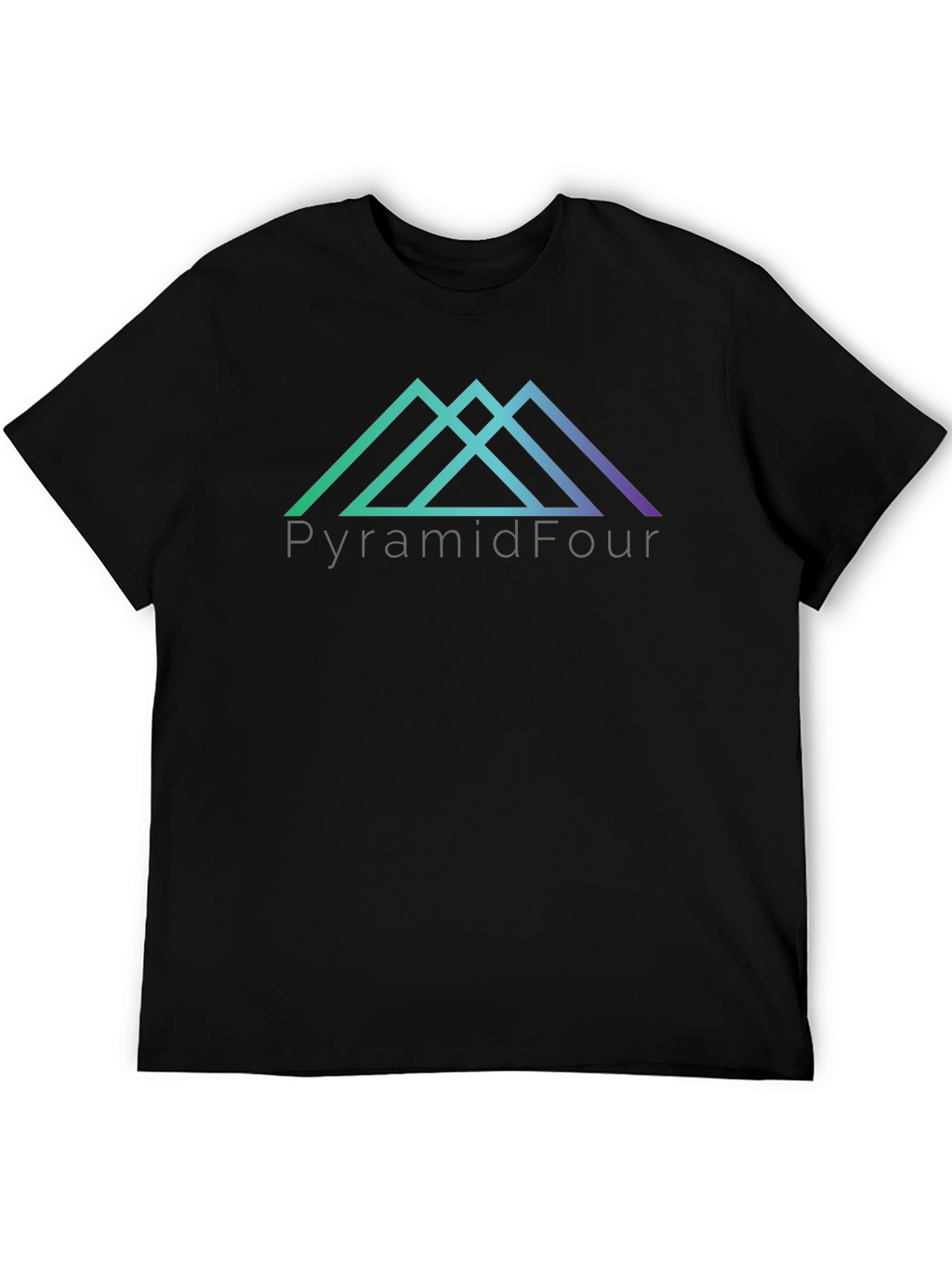 PyramidFour Graphic Black Tee