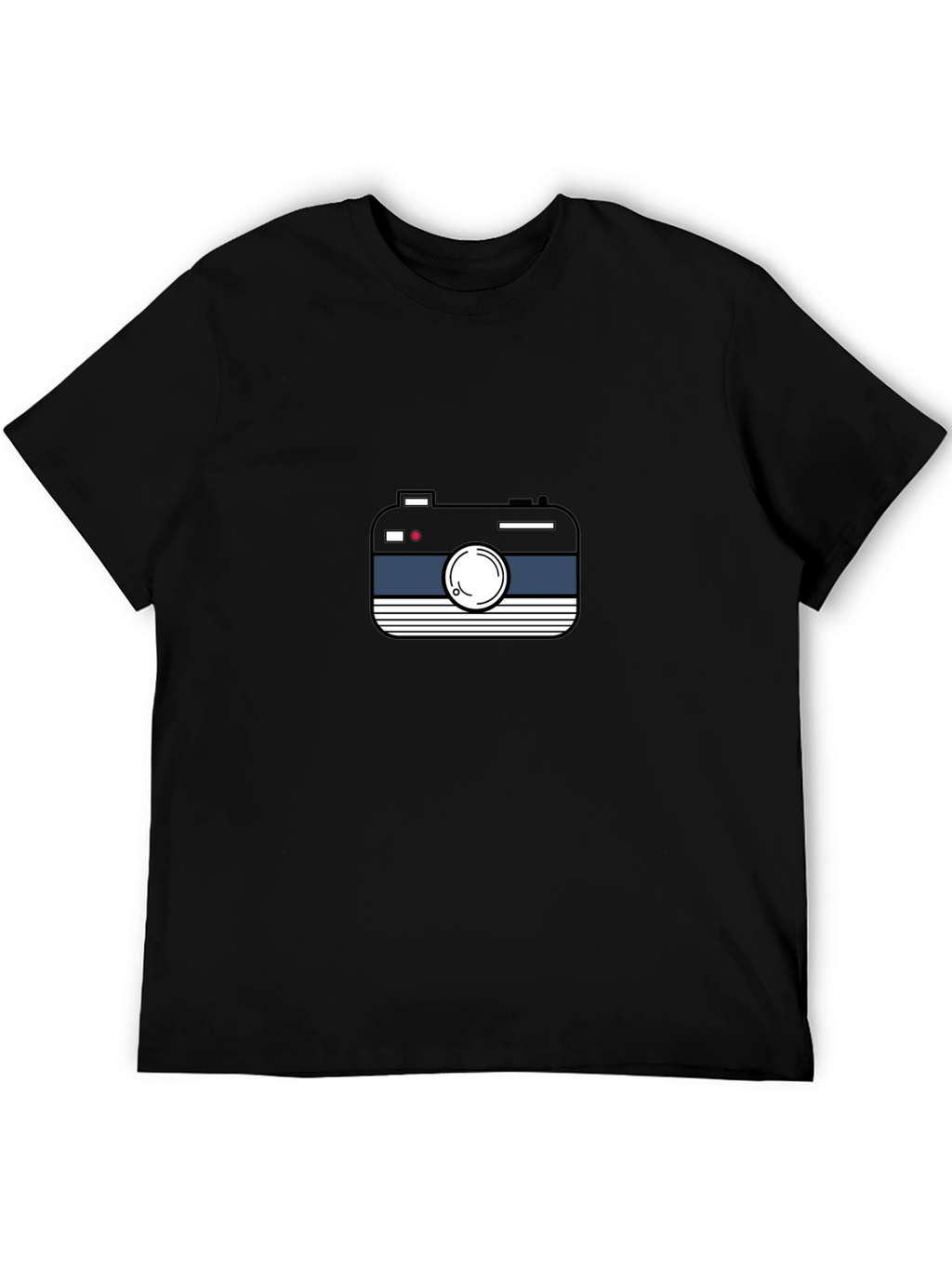 Retro Camera Graphic Black Tee
