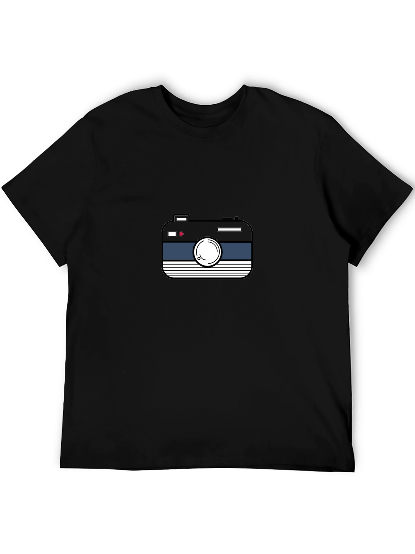 Retro Camera Graphic Black Tee