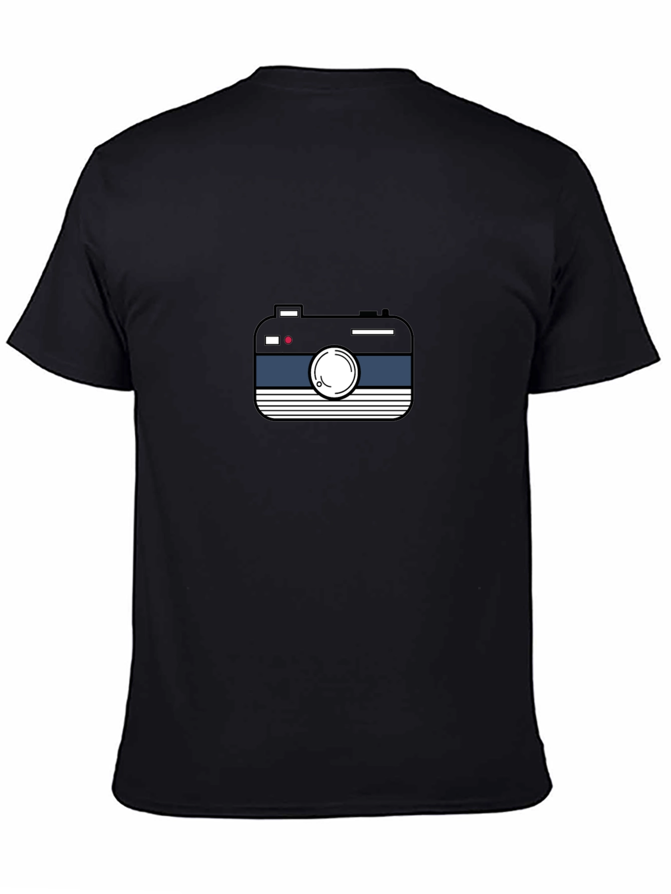 Retro Camera Graphic Black Tee
