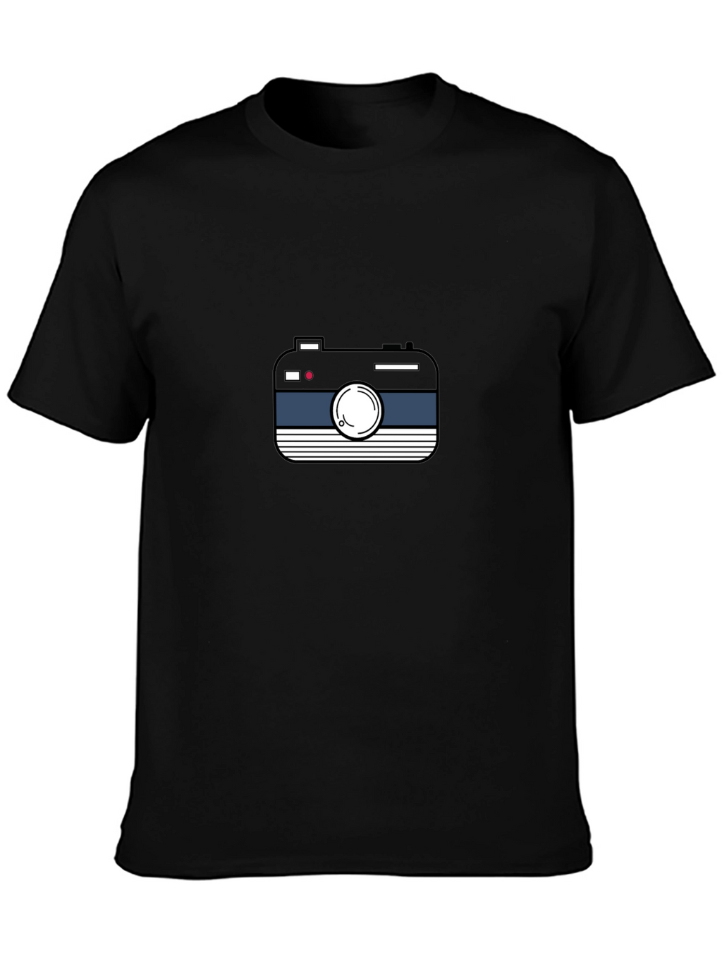 Retro Camera Graphic Black Tee