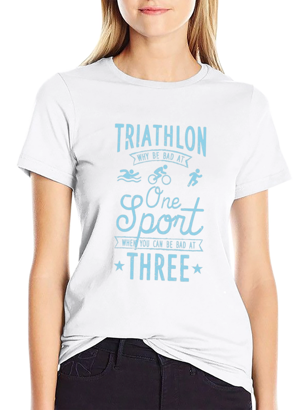 Triathlon Humor Graphic T-Shirt