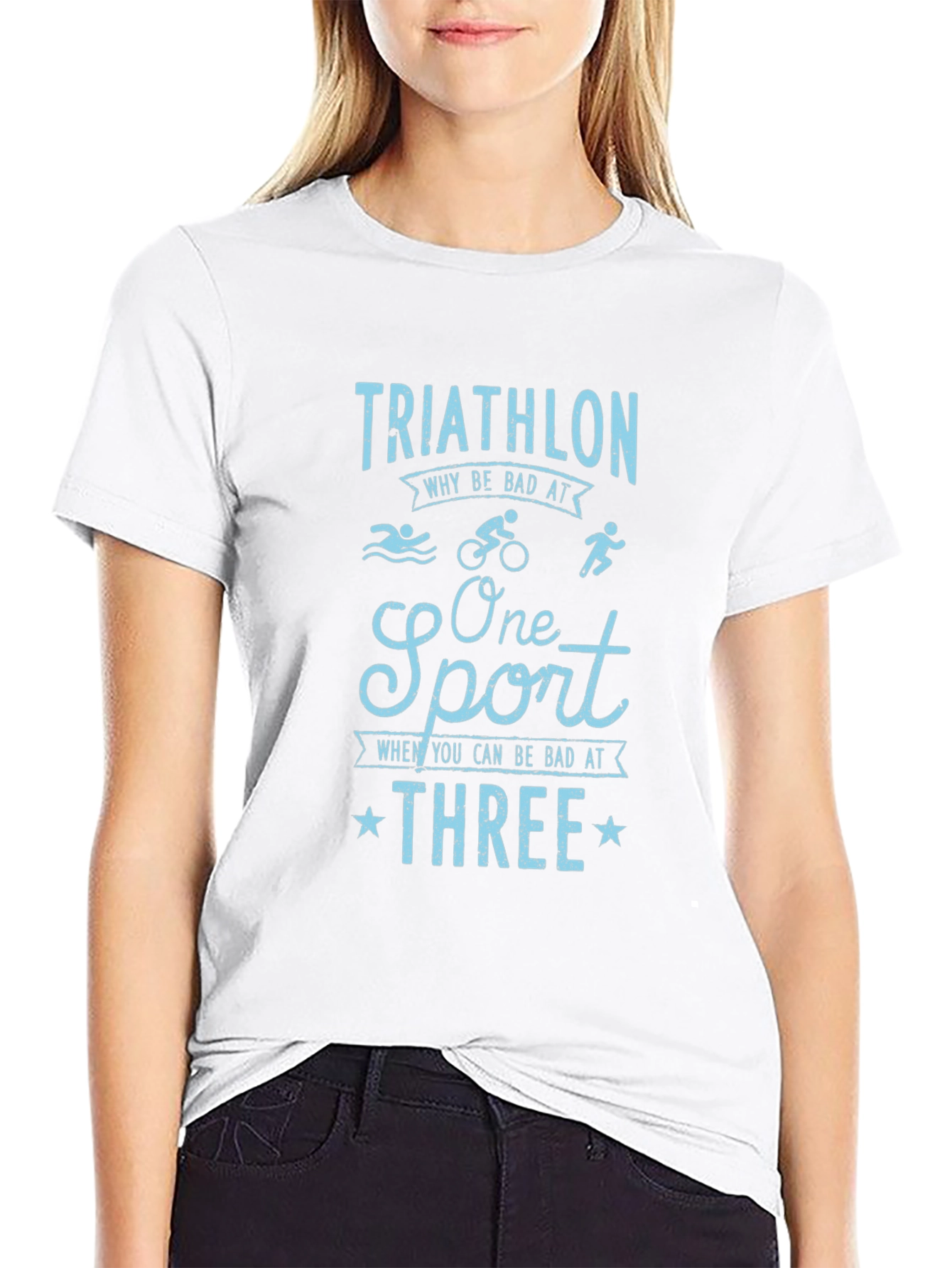 Triathlon Humor Graphic T-Shirt