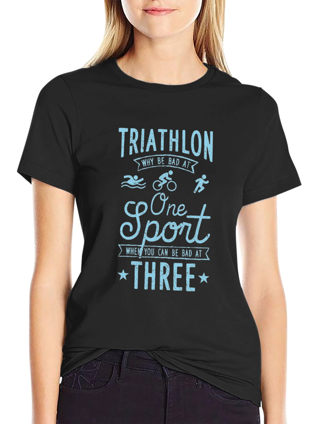 Triathlon Humor Graphic T-Shirt