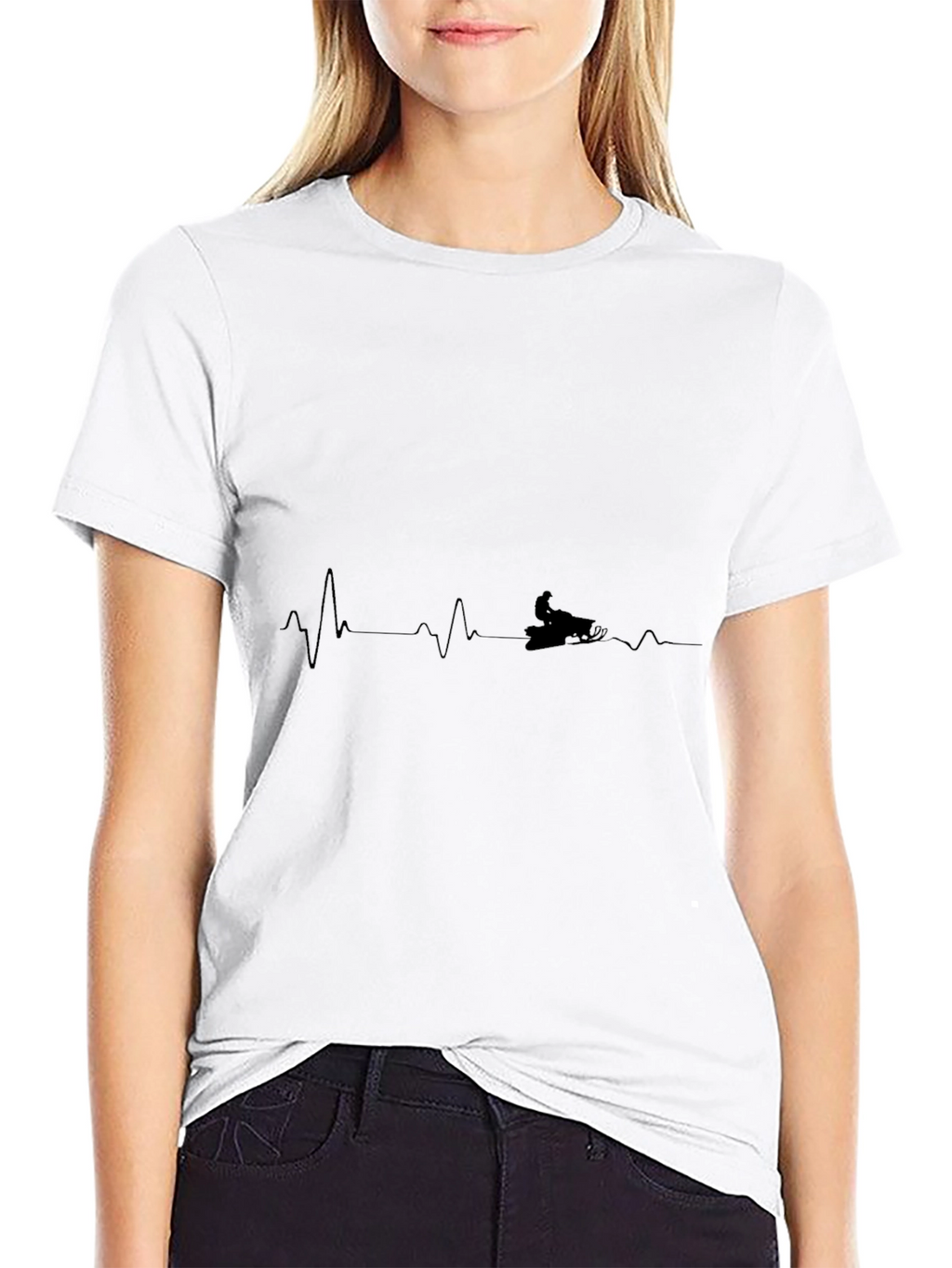 Snowmobile Heartbeat T-Shirt