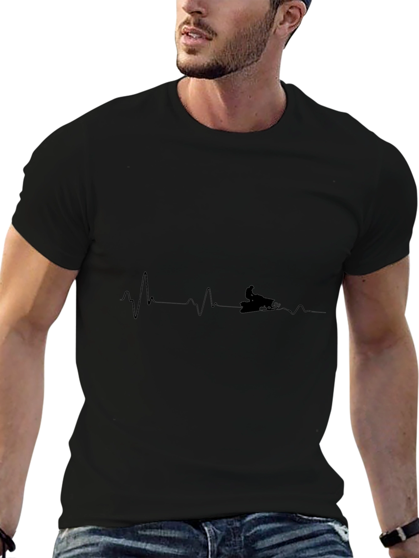 Snowmobile Heartbeat T-Shirt