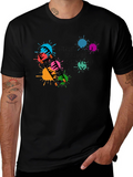 Skateboarding Graphic Tee: Work Then Play