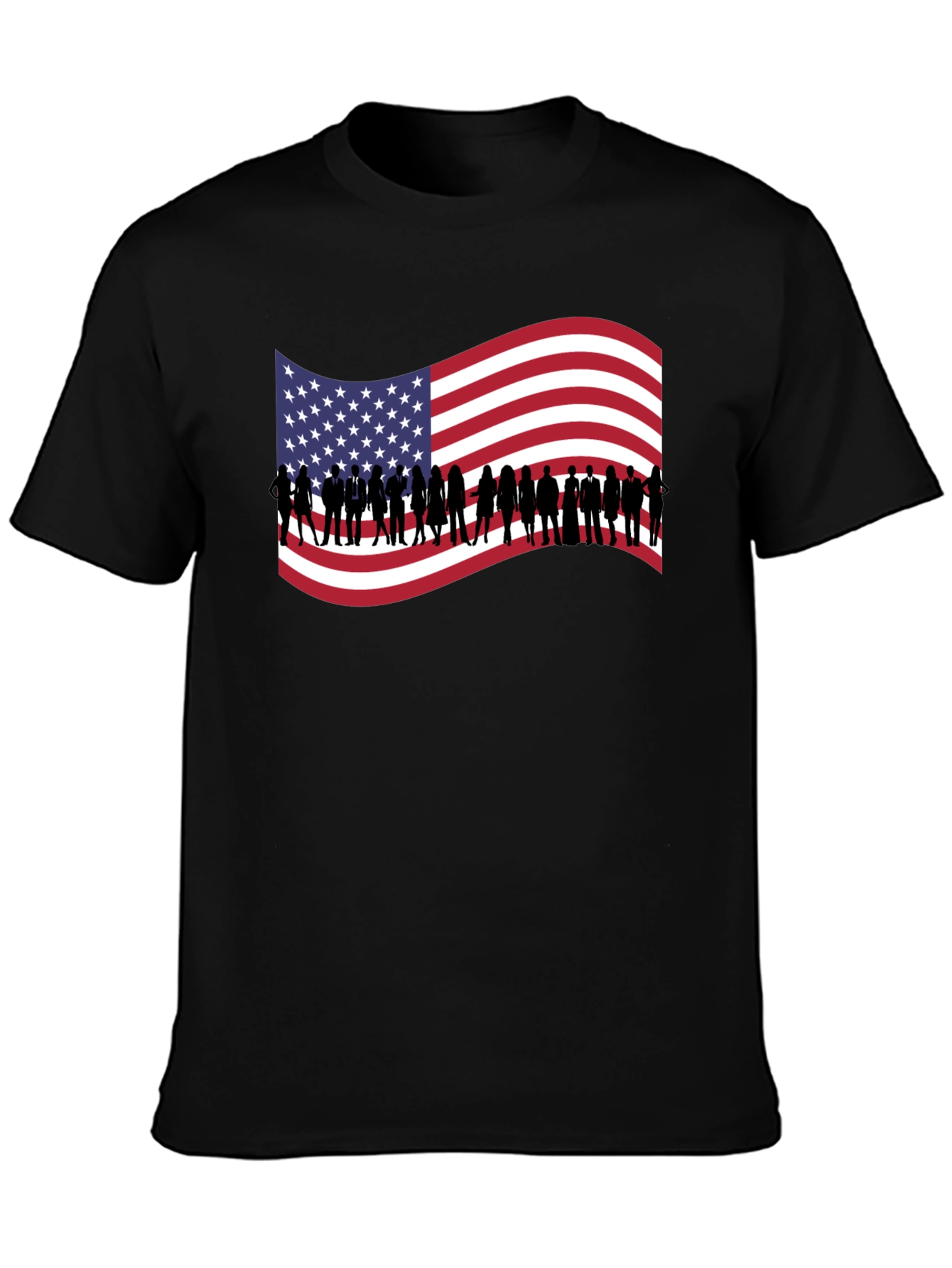 American Flag Silhouette T-Shirt