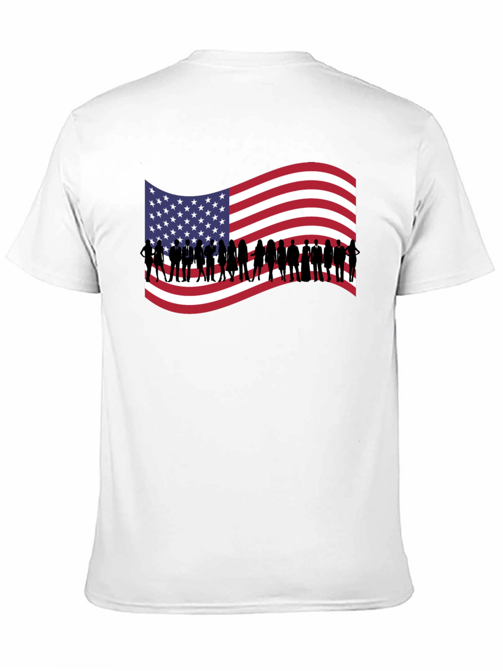 American Flag Silhouette T-Shirt