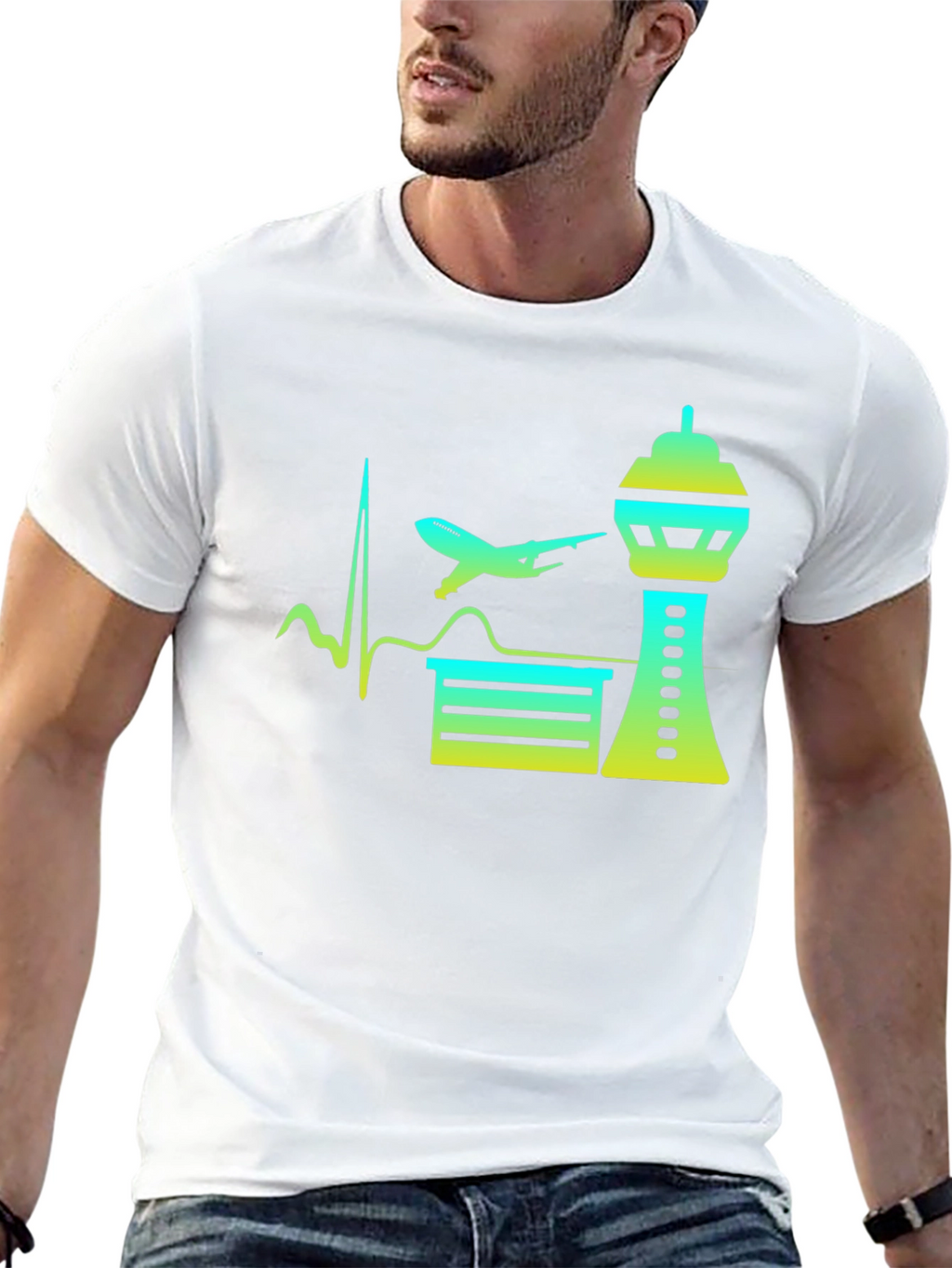 Aviation Heartbeat T-Shirt - Airport Love Tee