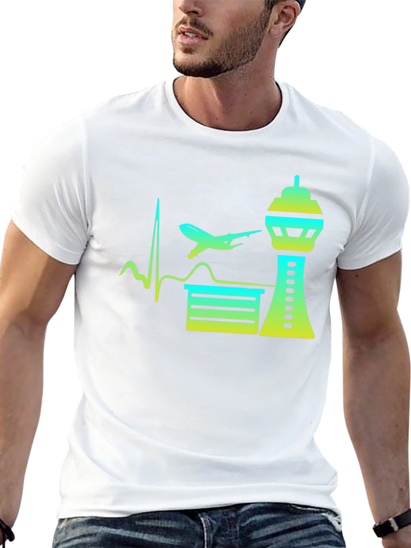 Aviation Heartbeat T-Shirt - Airport Love Tee