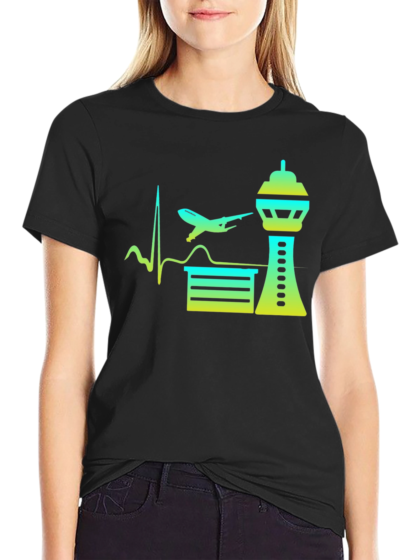 Aviation Heartbeat T-Shirt - Airport Love Tee