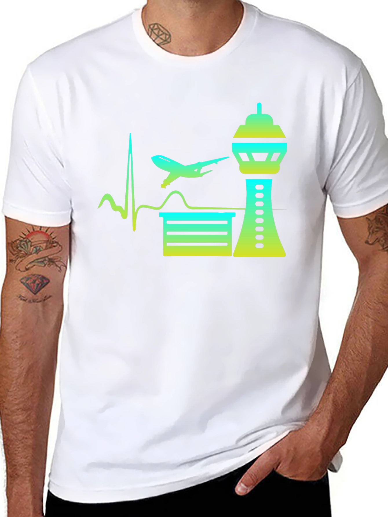 Aviation Heartbeat T-Shirt - Airport Love Tee