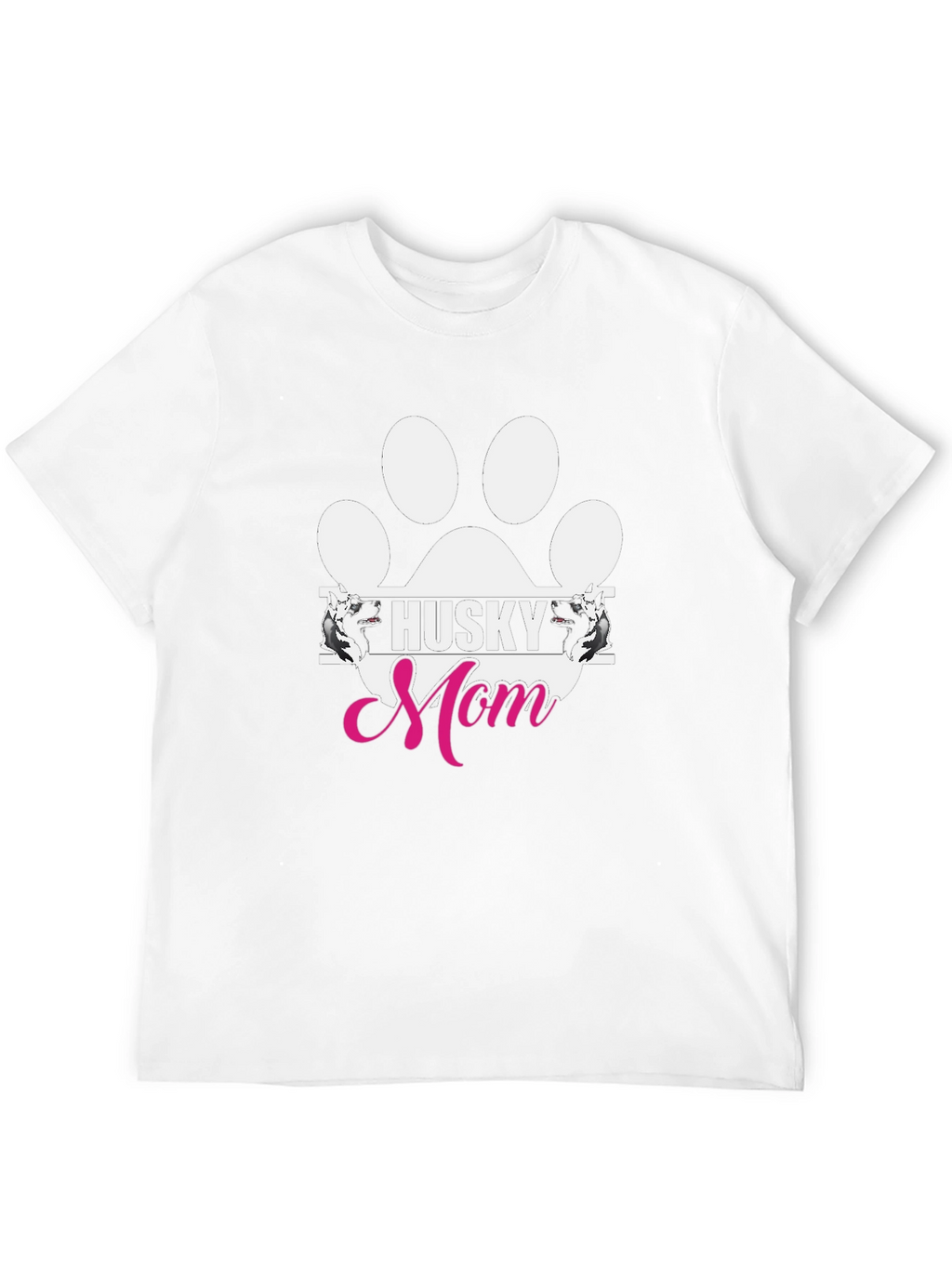Husky Mom Paw Print Graphic Tee