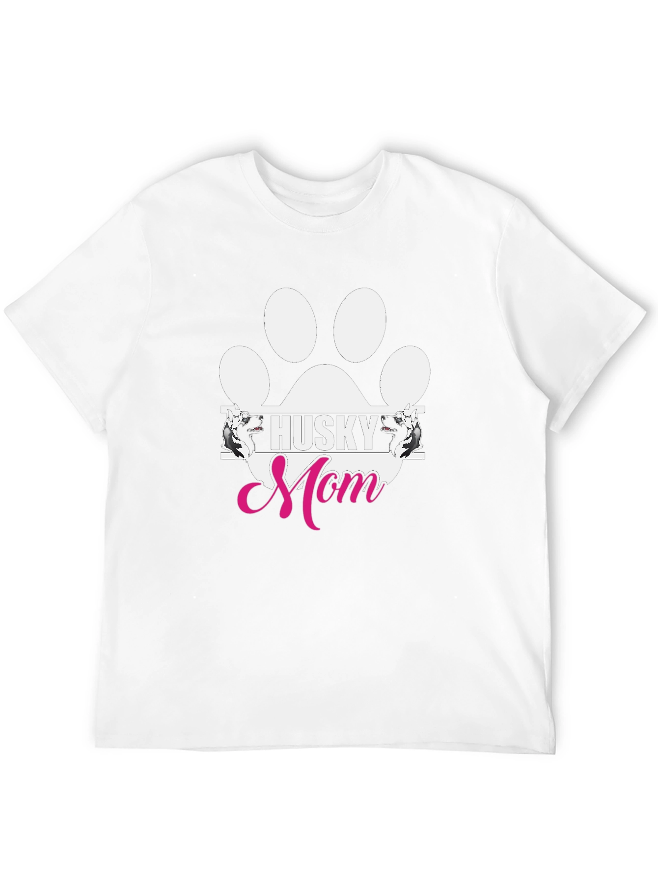 Husky Mom Paw Print Graphic Tee