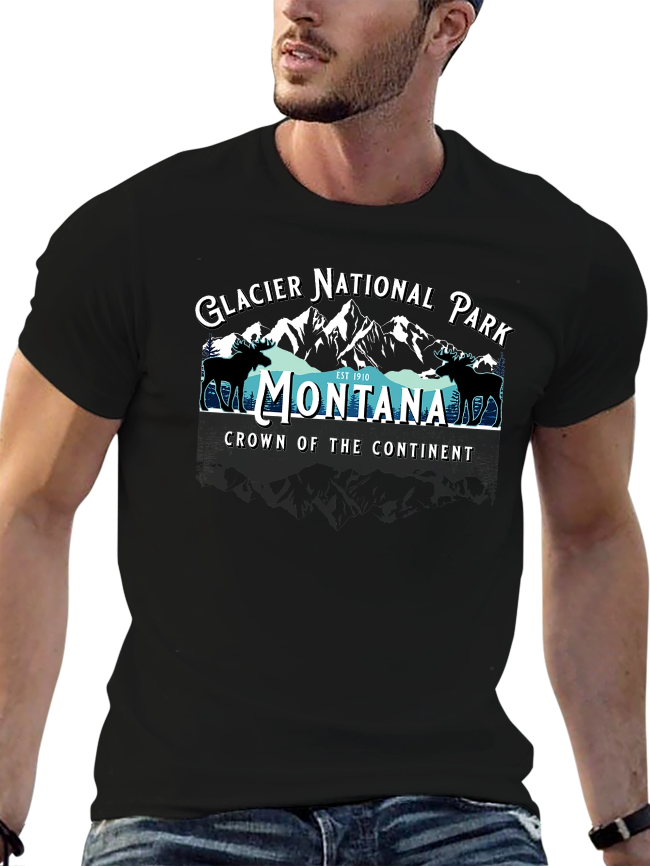 Glacier National Park Montana Graphic Tee