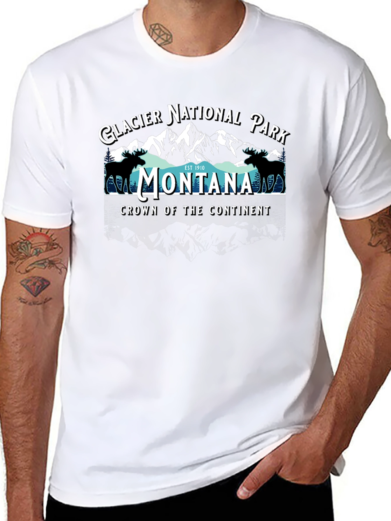 Glacier National Park Montana Graphic Tee