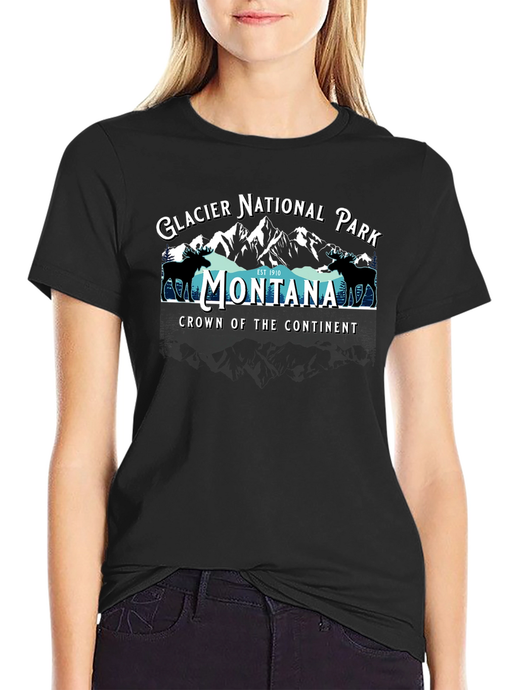 Glacier National Park Montana Graphic Tee