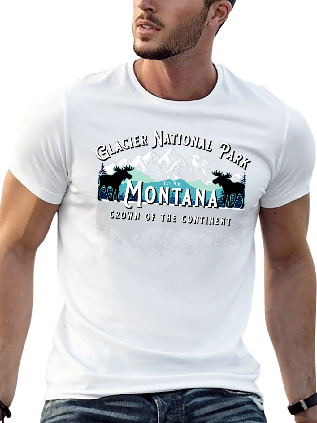 Glacier National Park Montana Graphic Tee