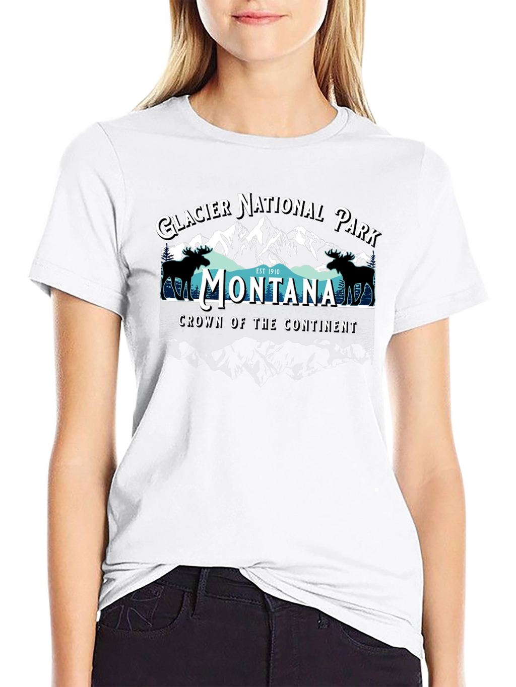 Glacier National Park Montana Graphic Tee