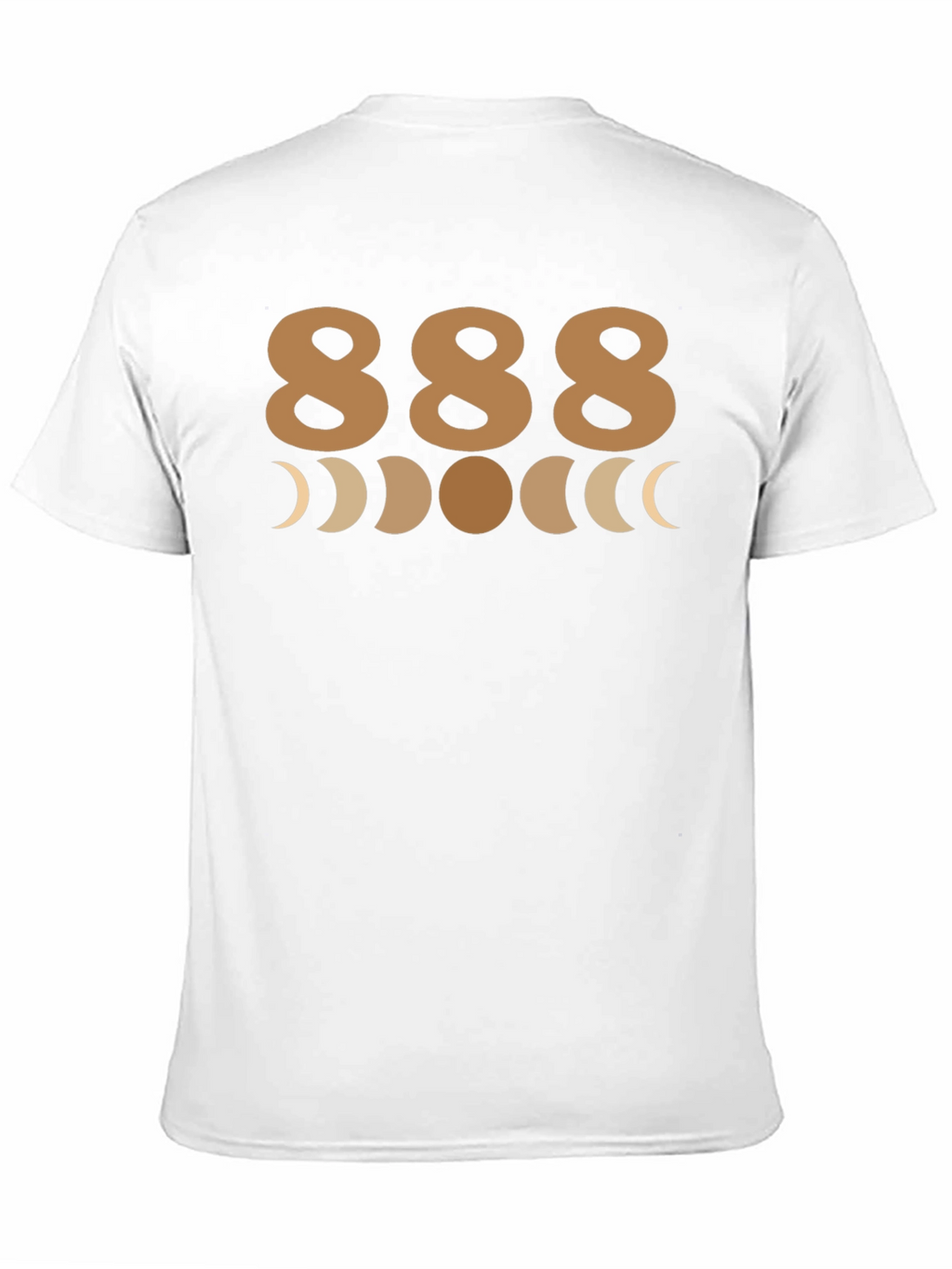 888 Angel Number T-Shirt - Moon Phases