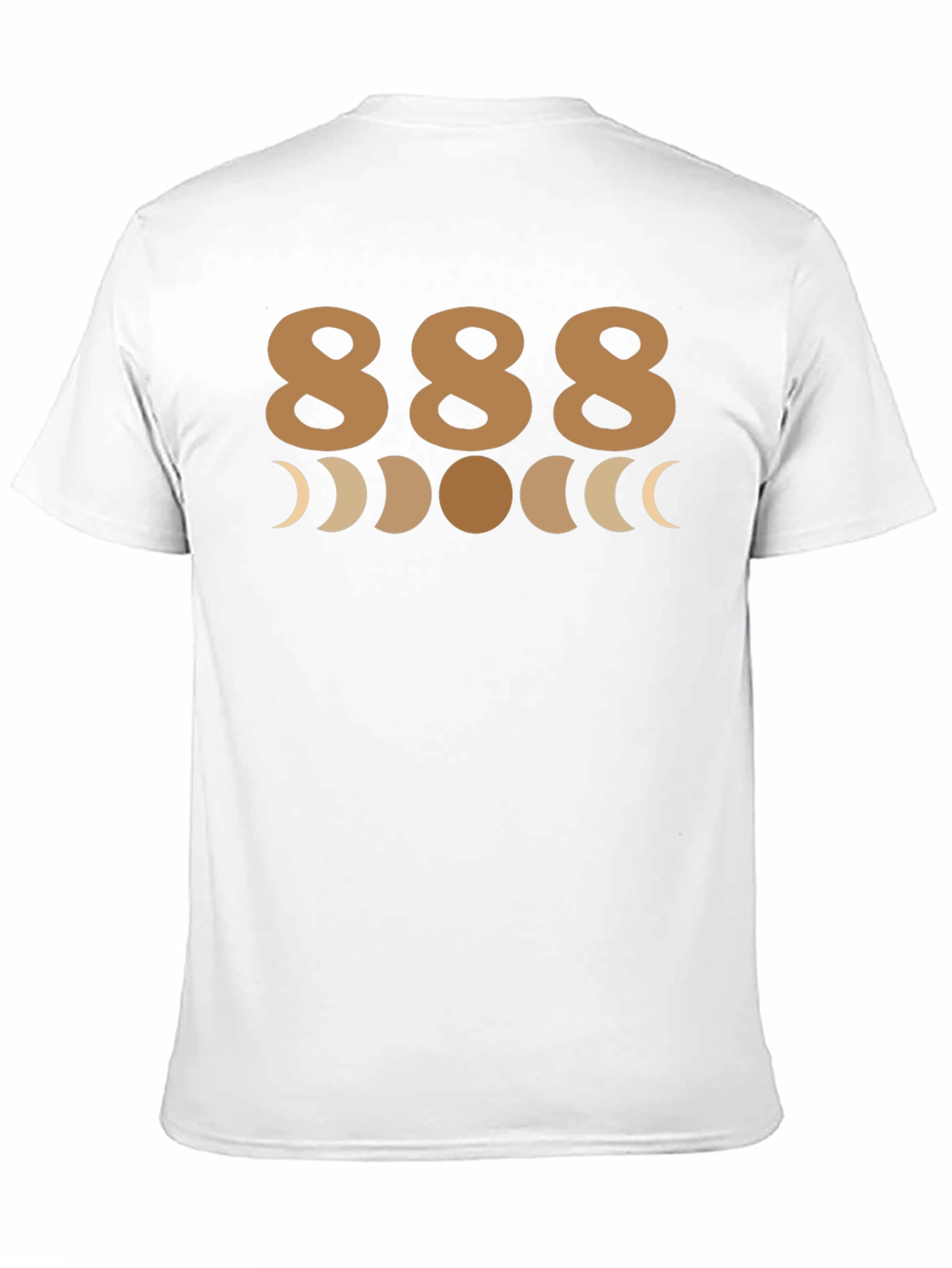 888 Angel Number T-Shirt - Moon Phases