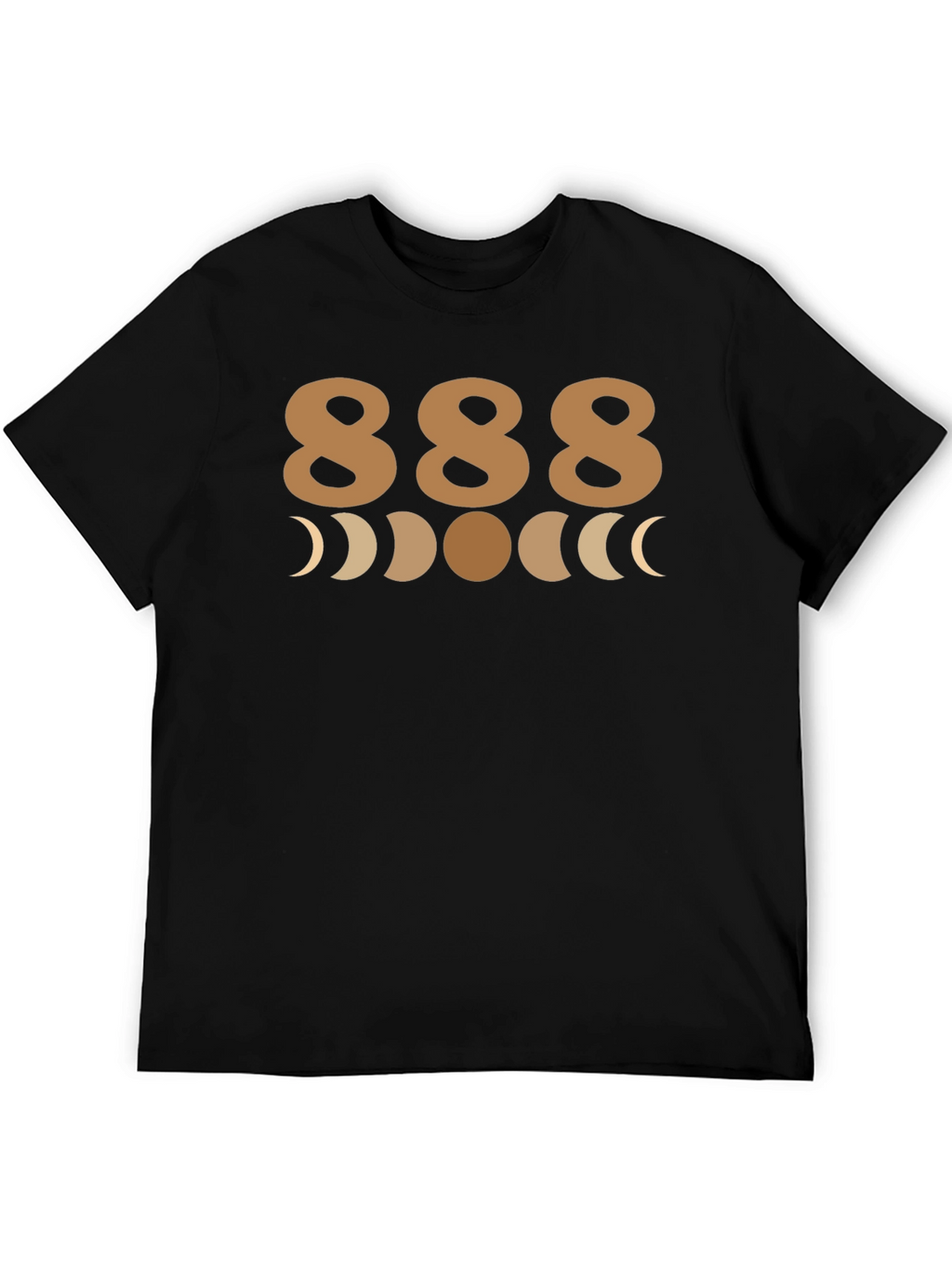 888 Angel Number T-Shirt - Moon Phases