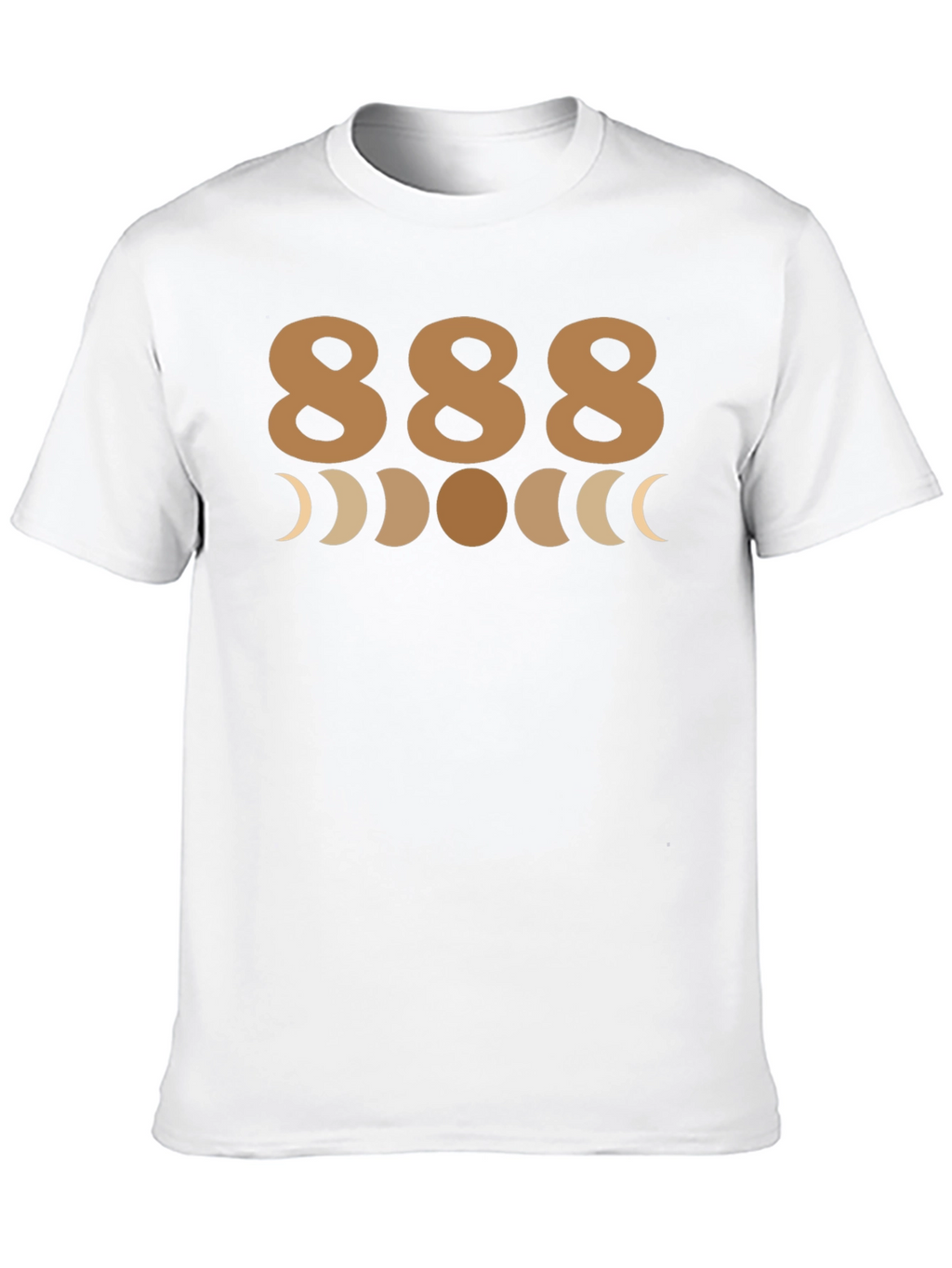 888 Angel Number T-Shirt - Moon Phases