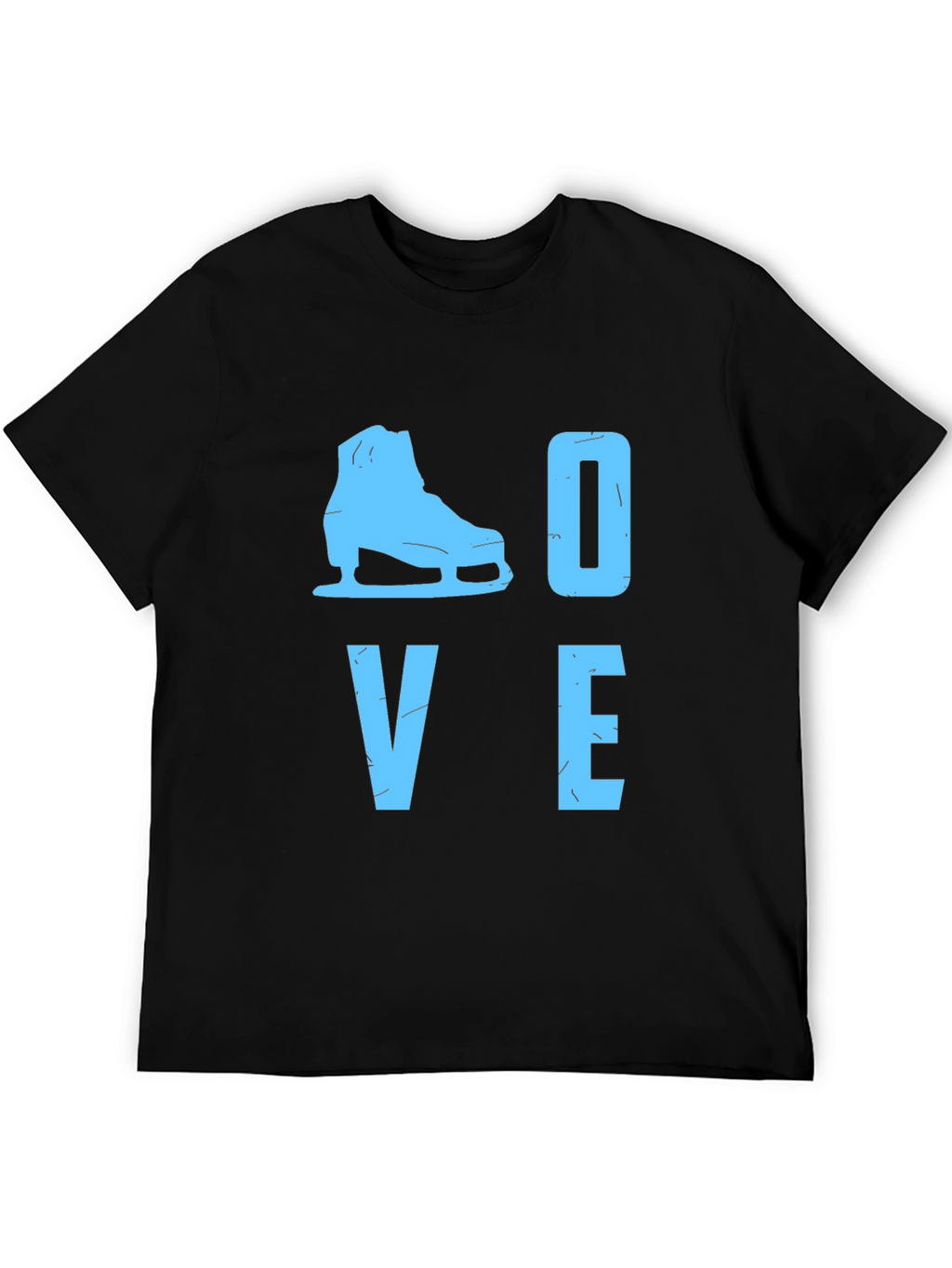 Love Ice Skating Black T-Shirt